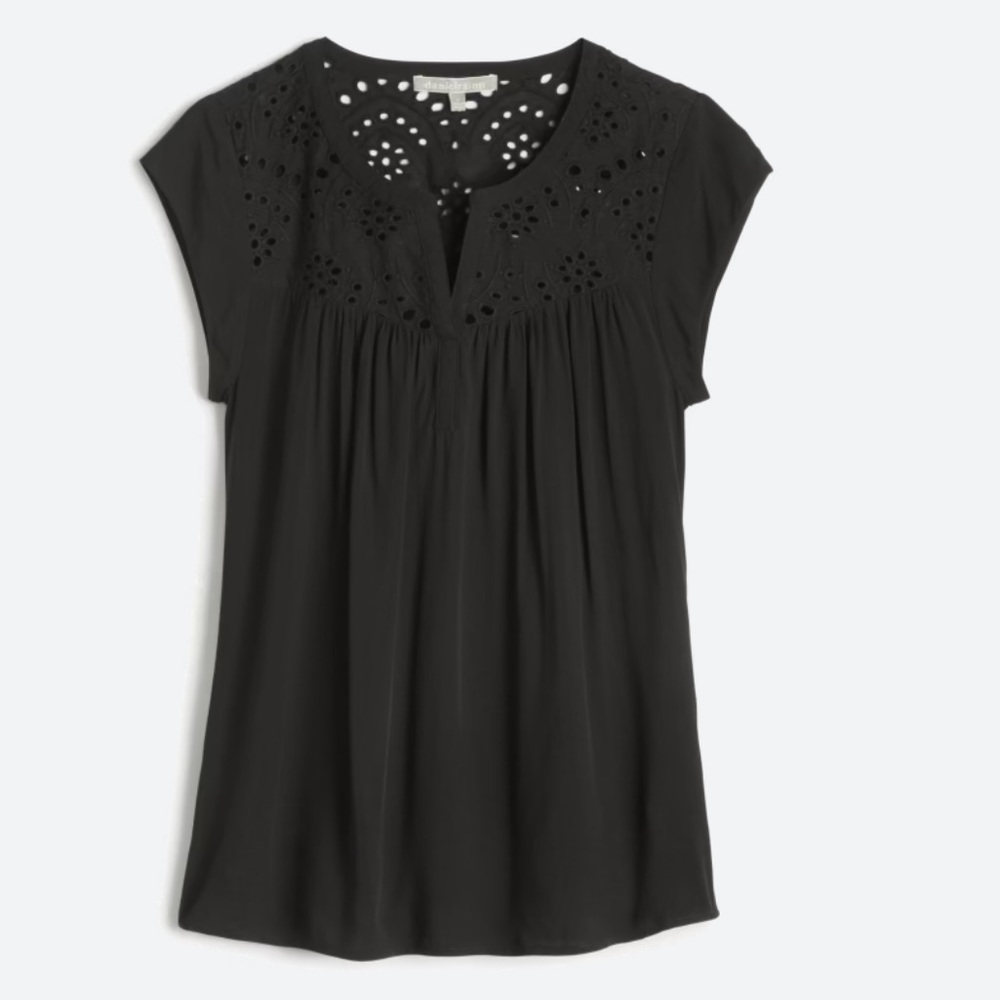 Kierra Eyelet Detail Blouse by Daniel Rainn